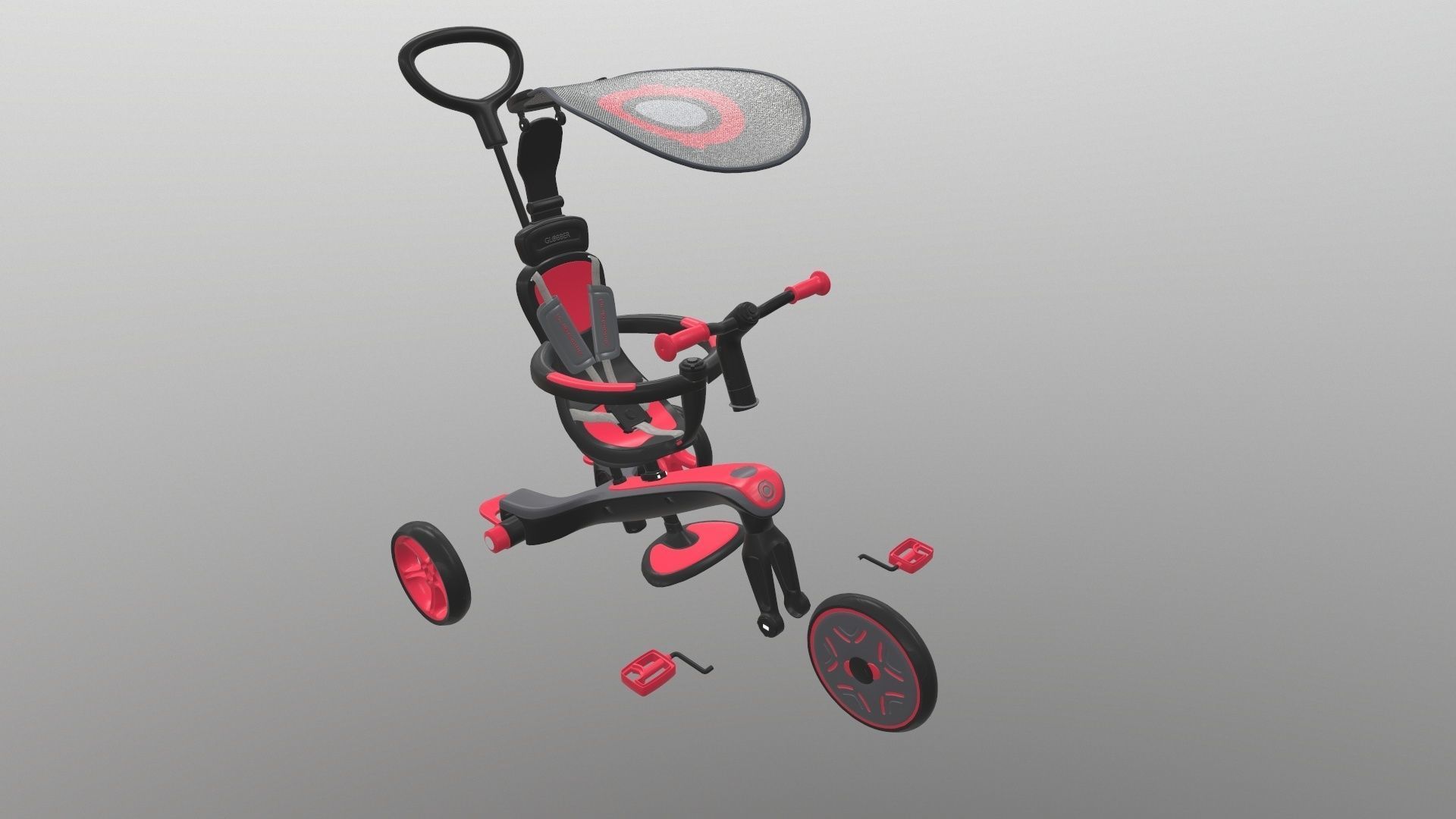 Globber explorer trike 3D model_29