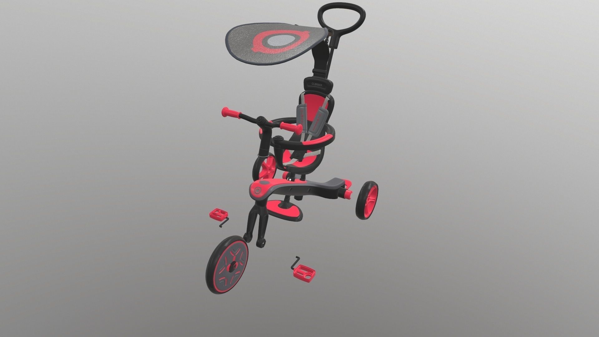 Globber explorer trike 3D model_30