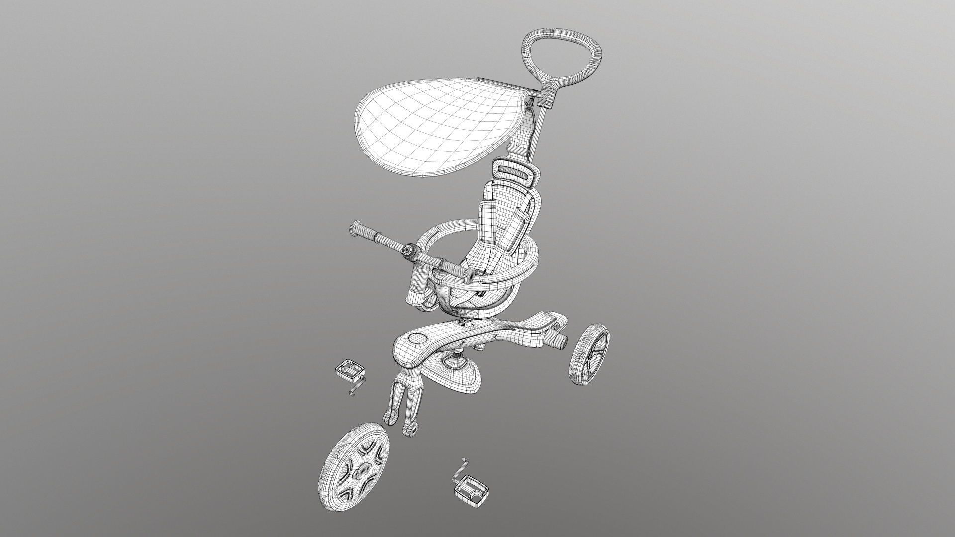 Globber explorer trike 3D model_36