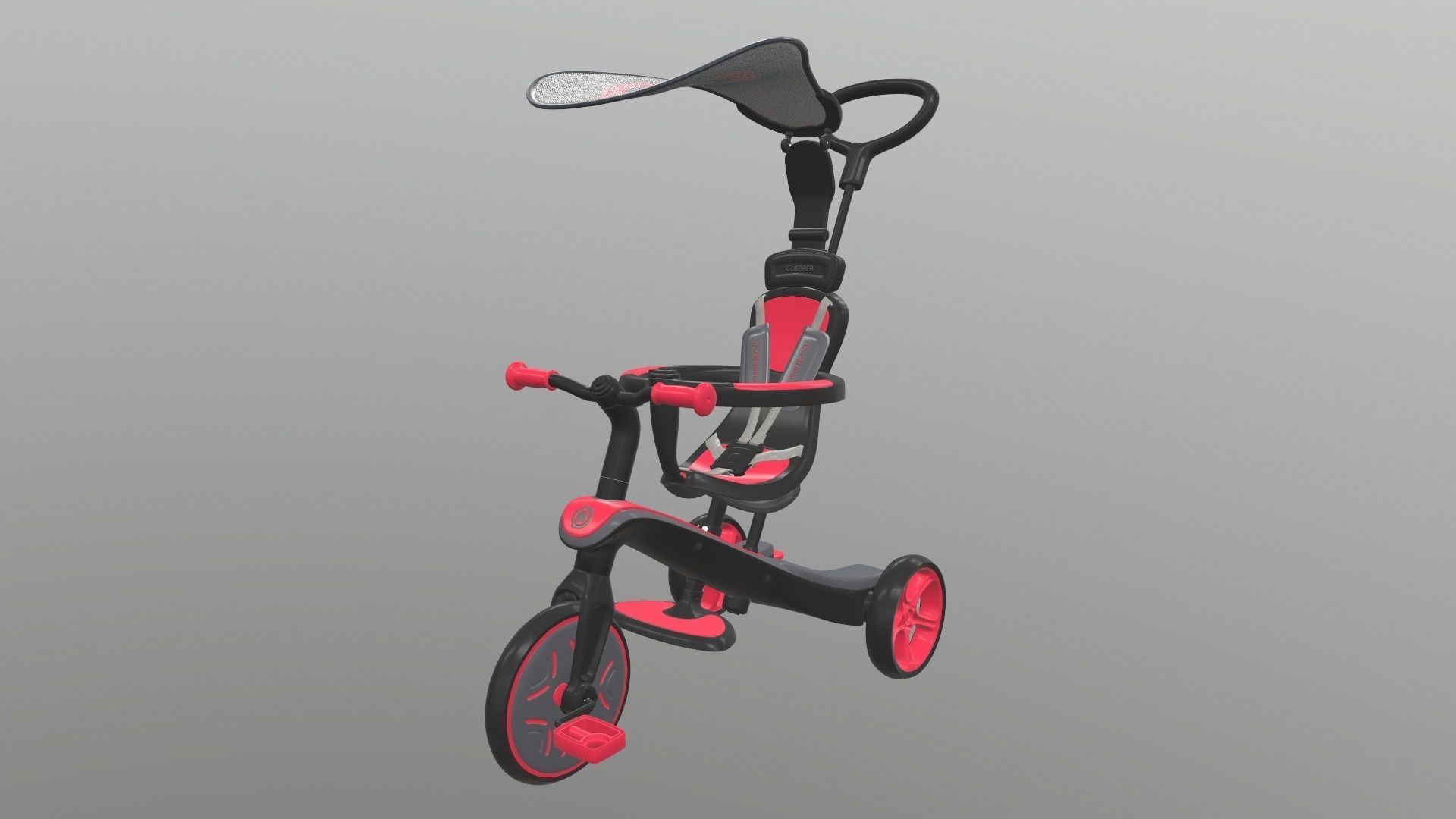 Globber explorer trike 3D model_2