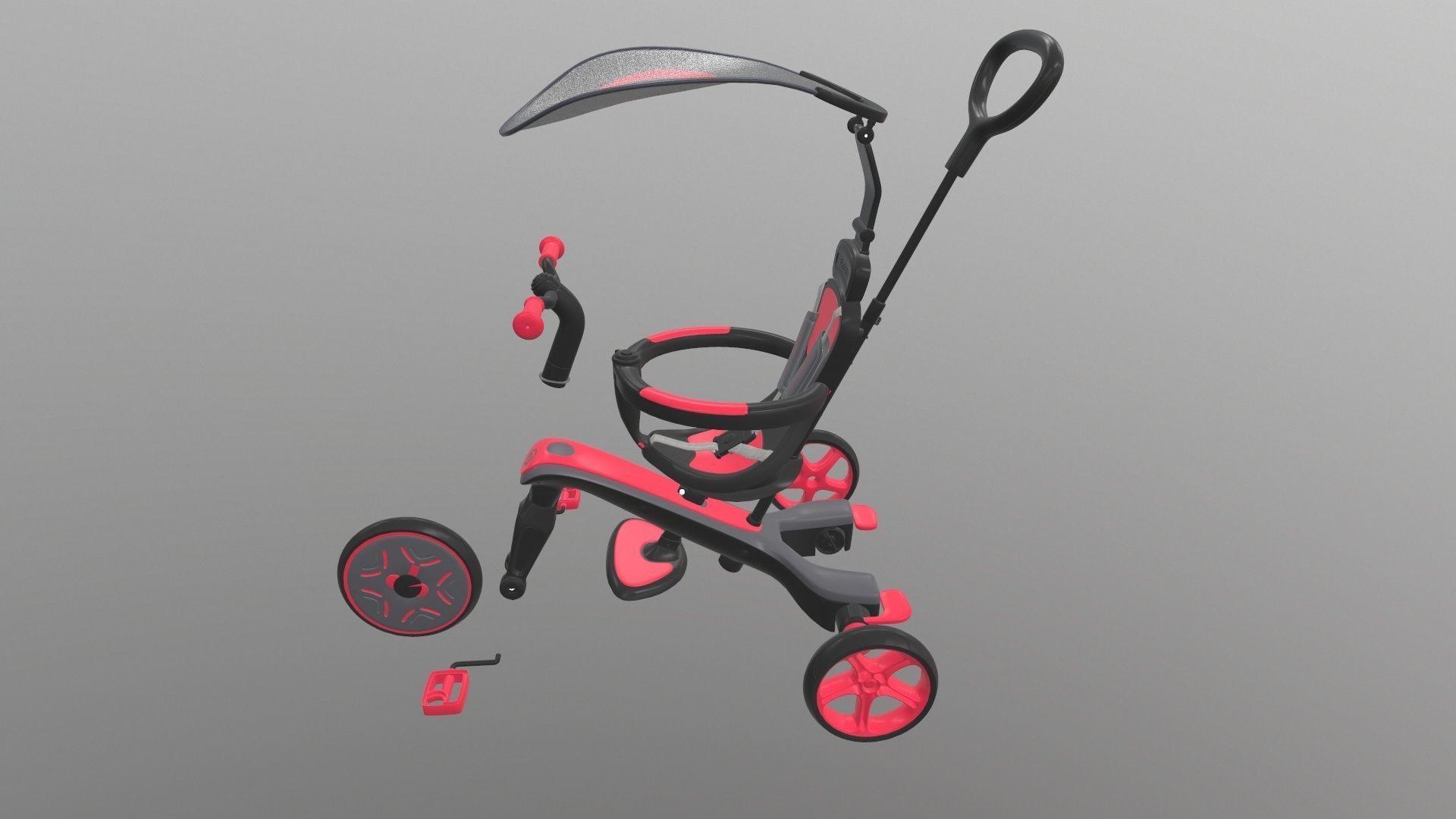 Globber explorer trike 3D model_31