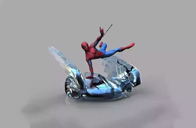 Spiderman Marvel Miniature 3D Model Ready to Print STL