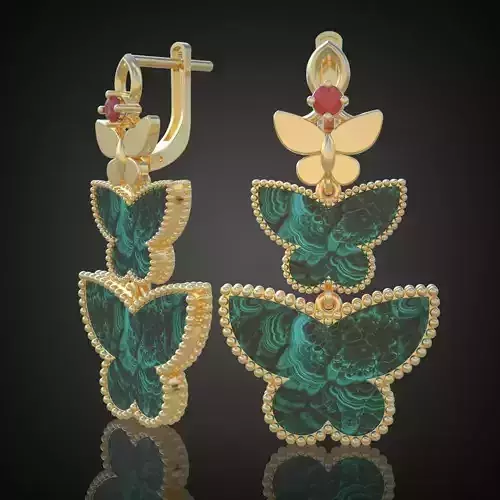 Earring 3D model 3D printable model 0168