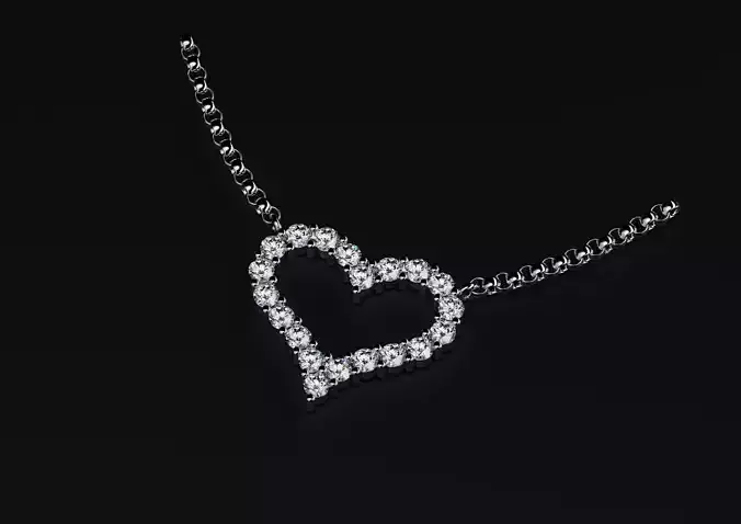 Pendant  Heart Style 07