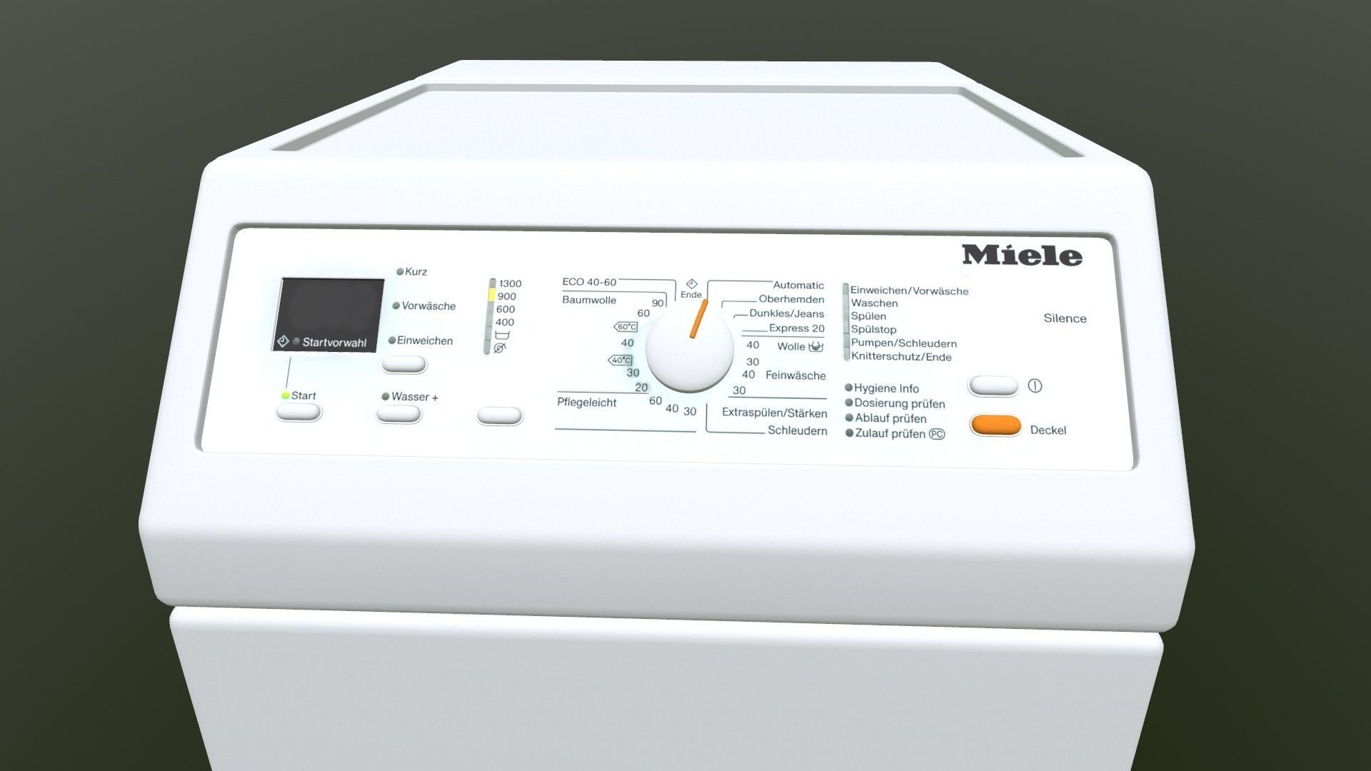 Miele washing machine 3D model_8