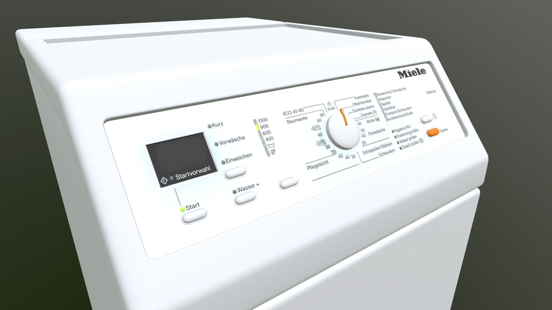 Miele washing machine 3D model_9
