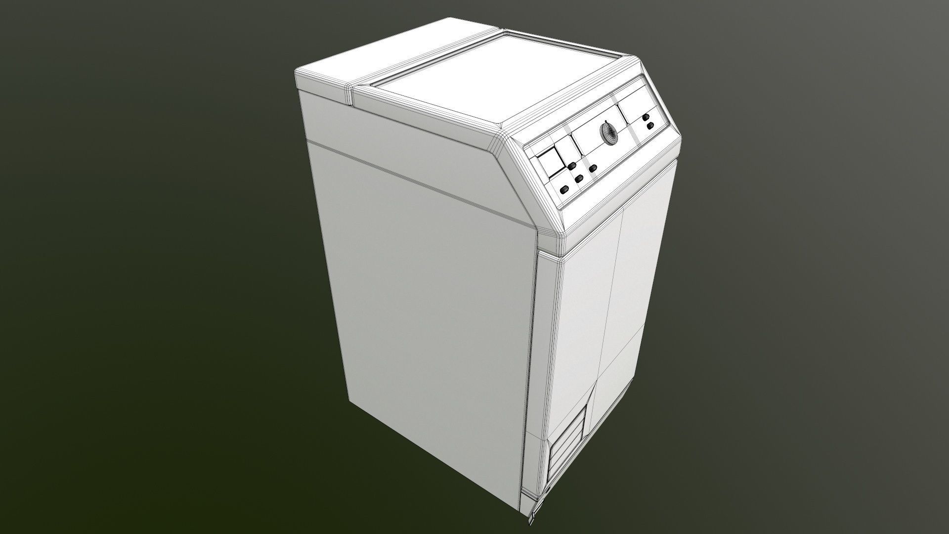 Miele washing machine 3D model_14
