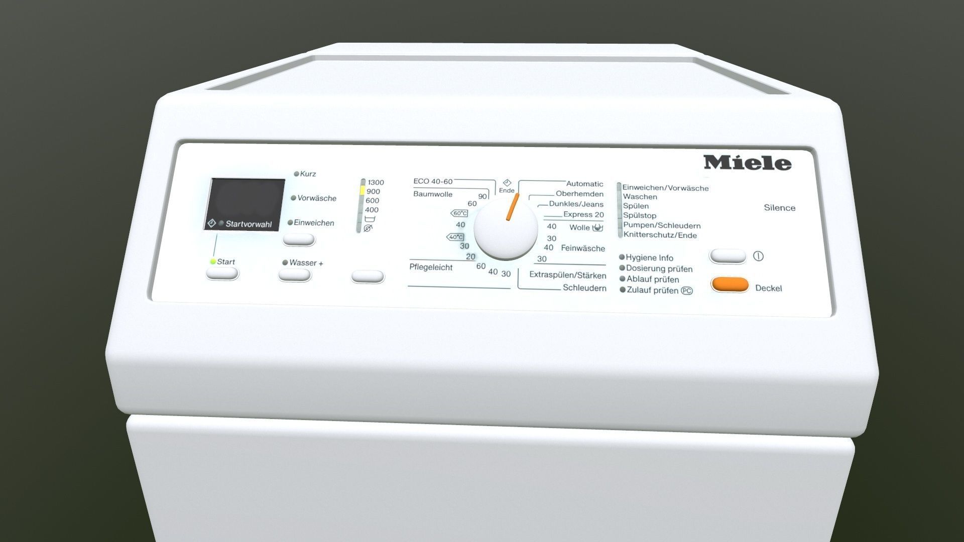 Miele washing machine 3D model_10