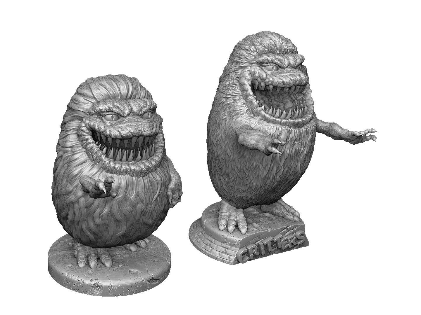 CRITTERS 2 OPTIONS FOR 3D PRINT STL 3D print model_2