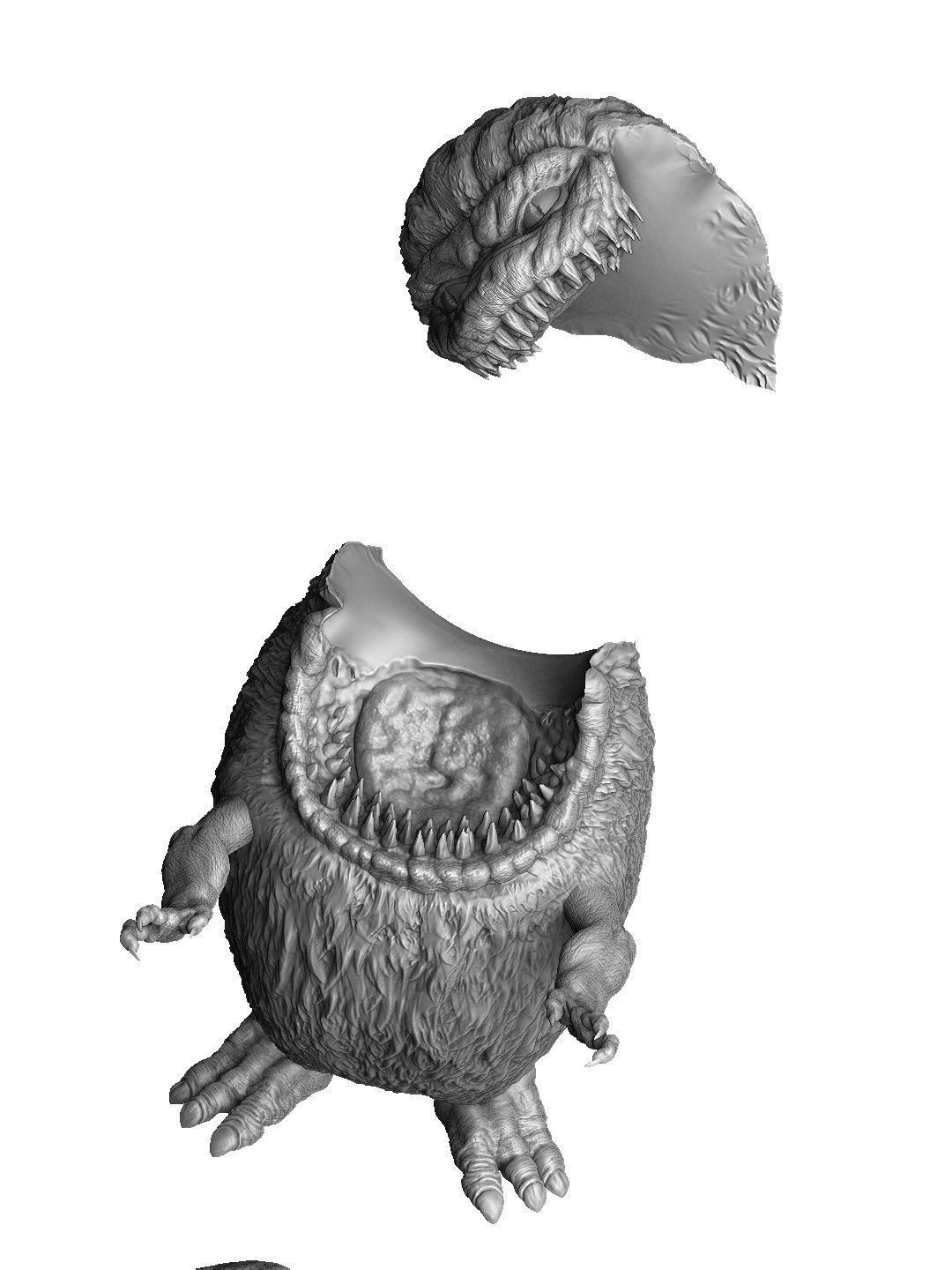 CRITTERS 2 OPTIONS FOR 3D PRINT STL 3D print model_11