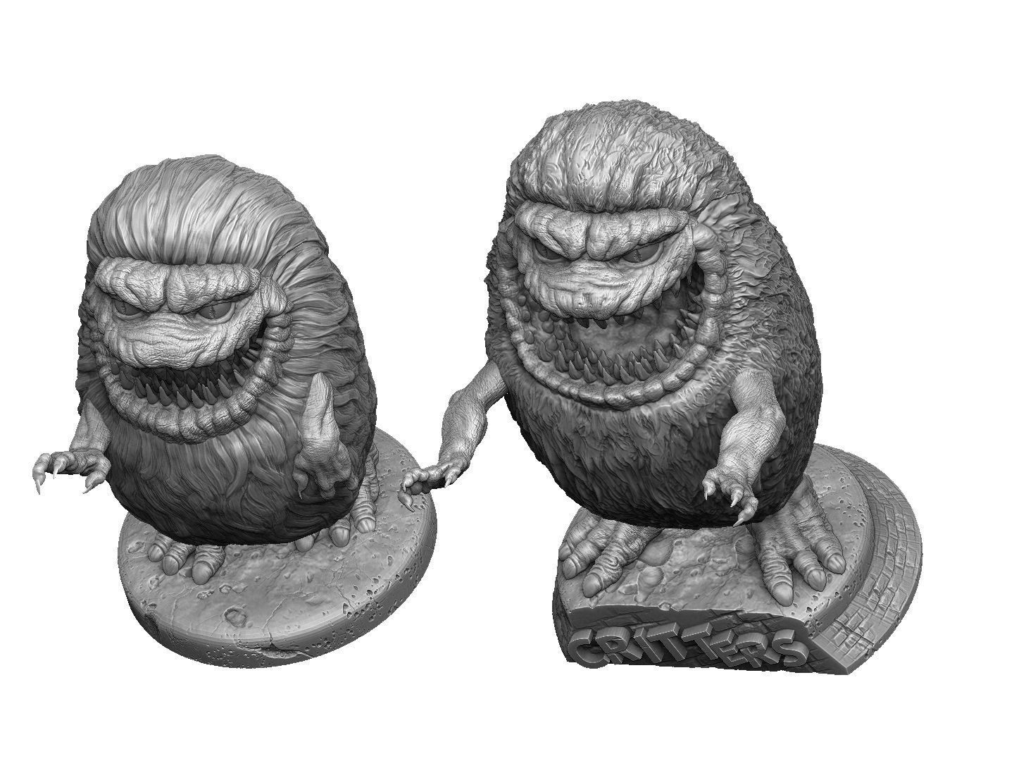 CRITTERS 2 OPTIONS FOR 3D PRINT STL 3D print model_3