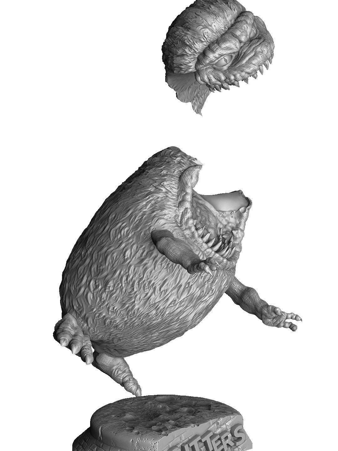 CRITTERS 2 OPTIONS FOR 3D PRINT STL 3D print model_10