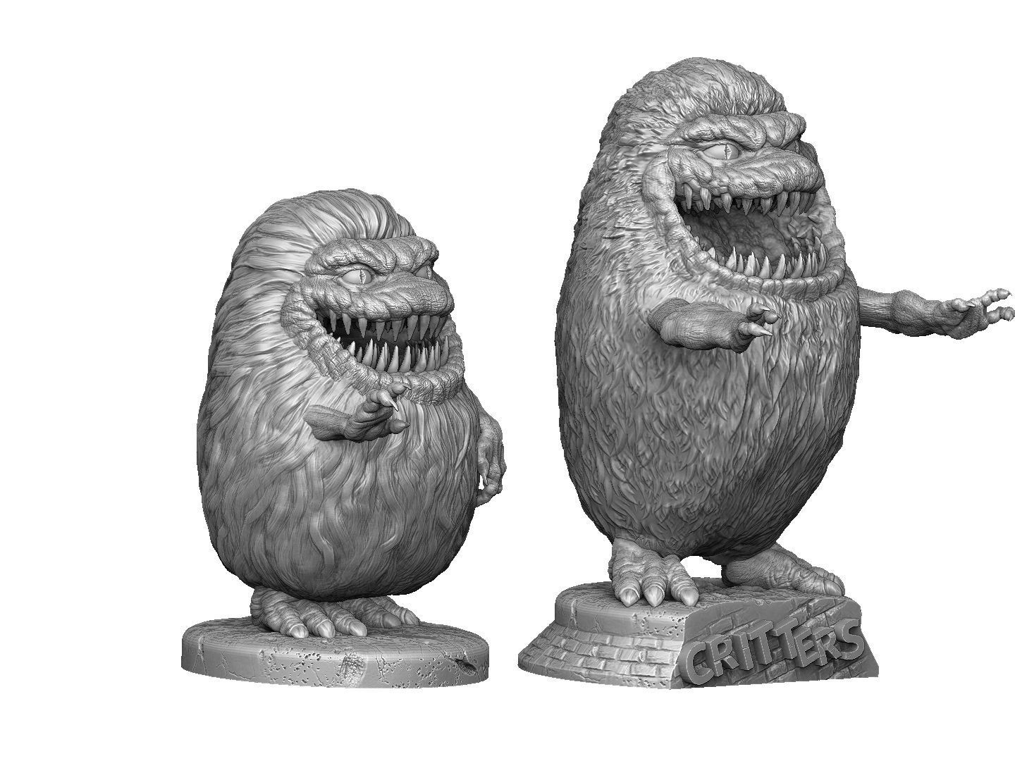CRITTERS 2 OPTIONS FOR 3D PRINT STL 3D print model_6