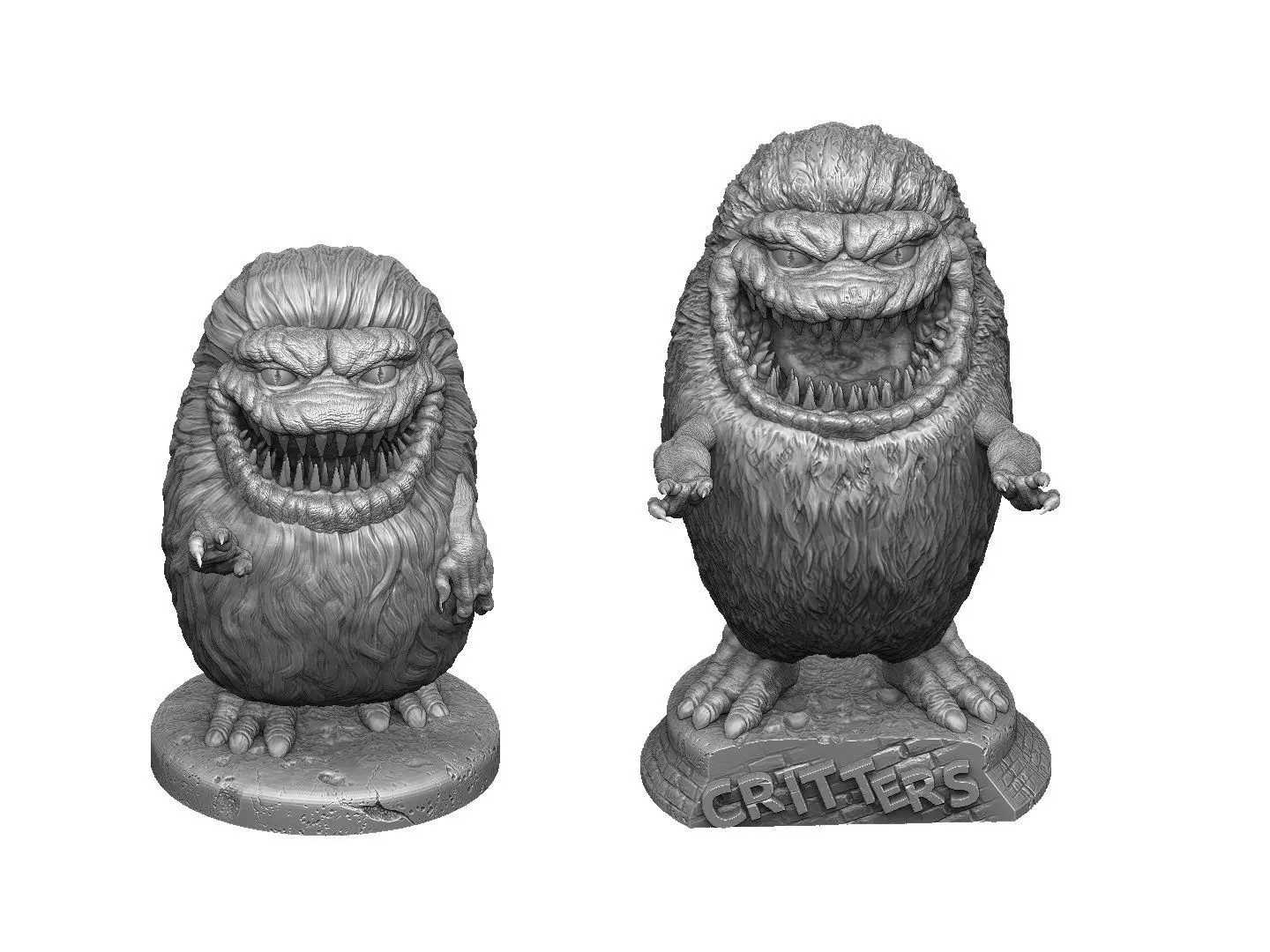 CRITTERS 2 OPTIONS FOR 3D PRINT STL 3D print model_0