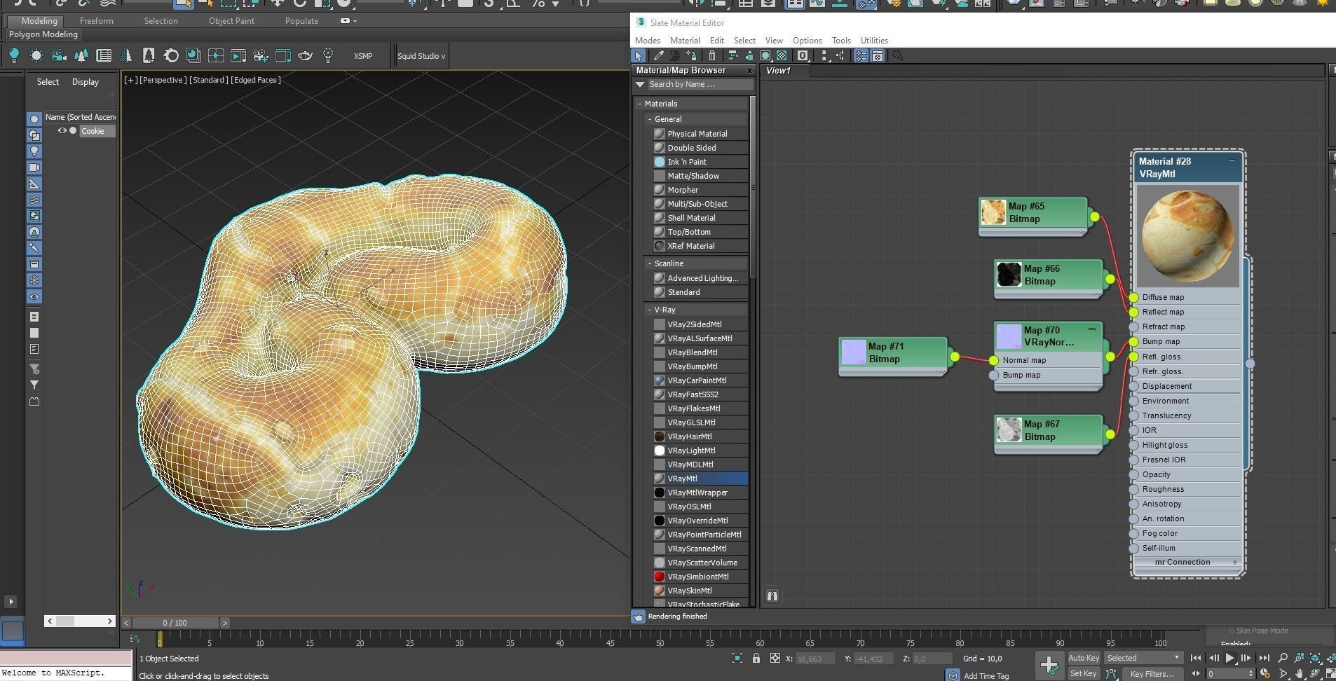 Cookie 15 Low-poly 3D model_22