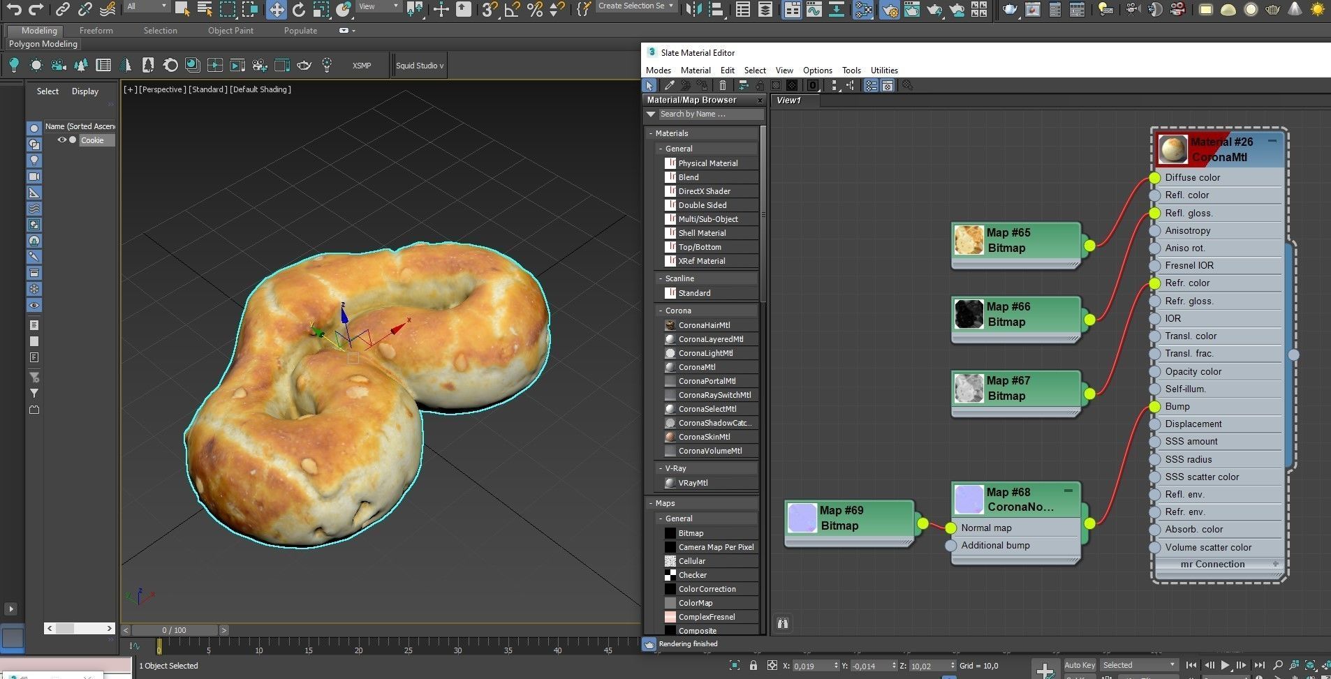 Cookie 15 Low-poly 3D model_23