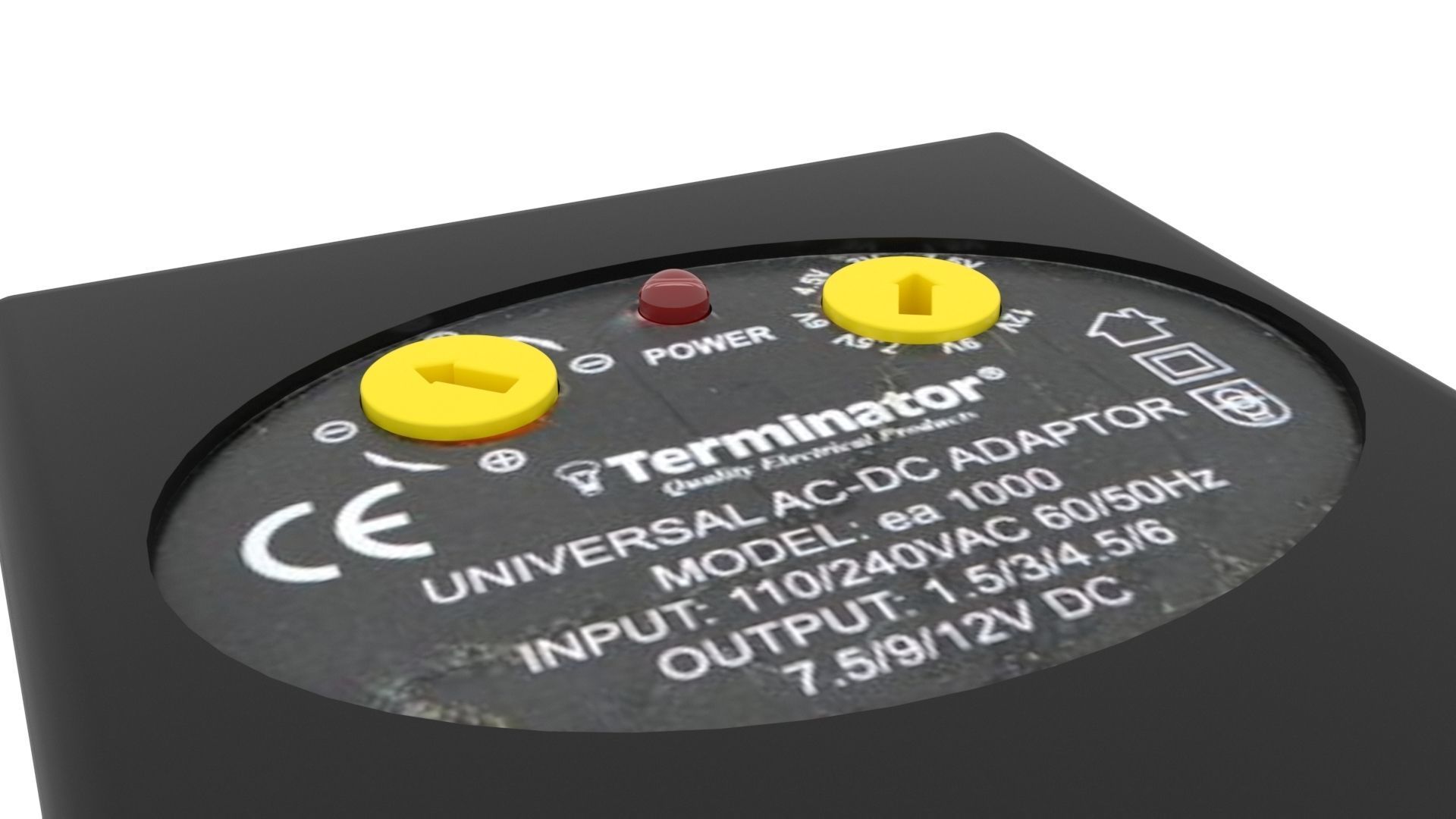 Terminator Ac Dc Power Adapter 3D model | CGTrader