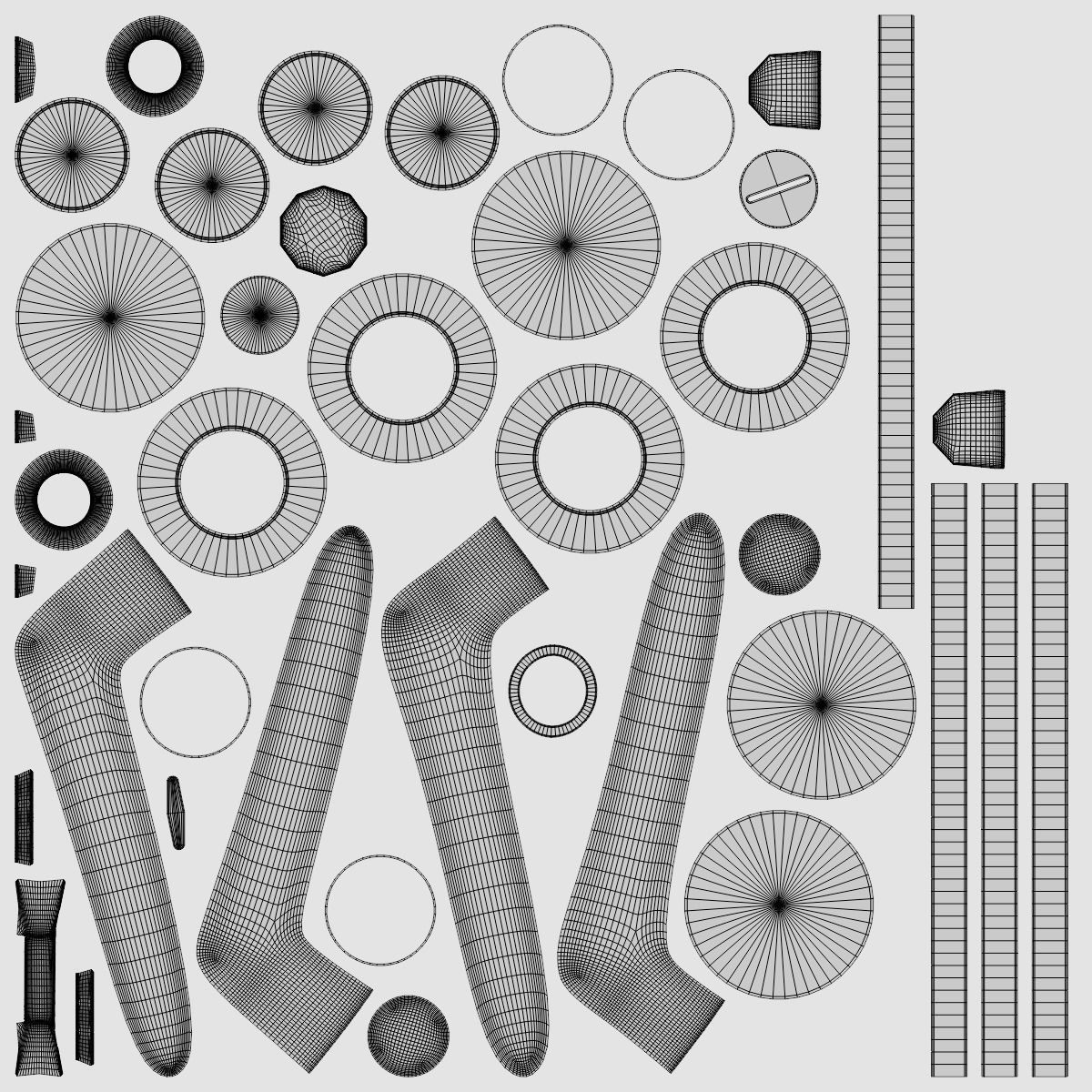 ArchViz Interior Door including hardware - Style Vision 8 3D model_12