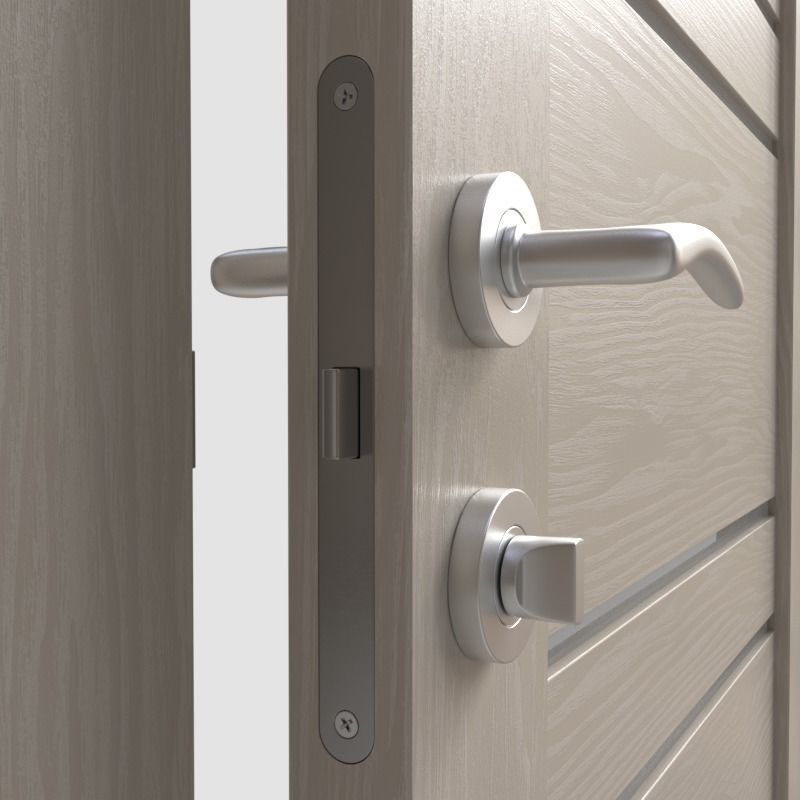 ArchViz Interior Door including hardware - Style Vision 8 3D model_4