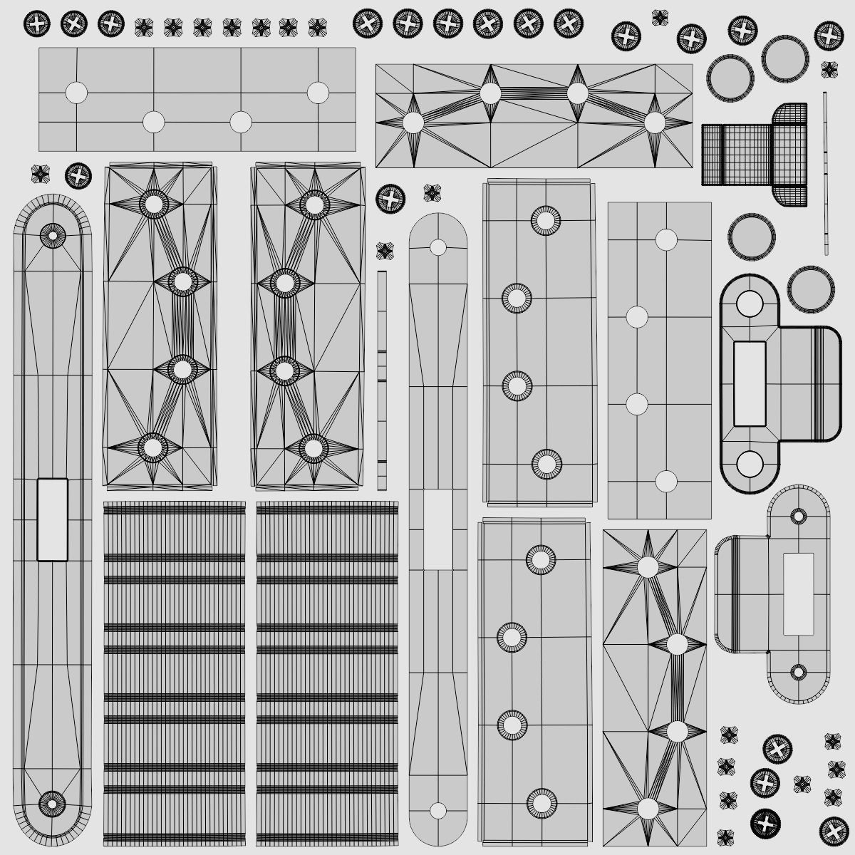 ArchViz Interior Door including hardware - Style Vision 8 3D model_11