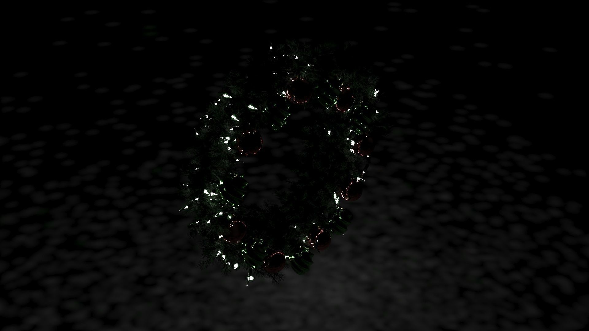 Fir Wreath 3D model_1