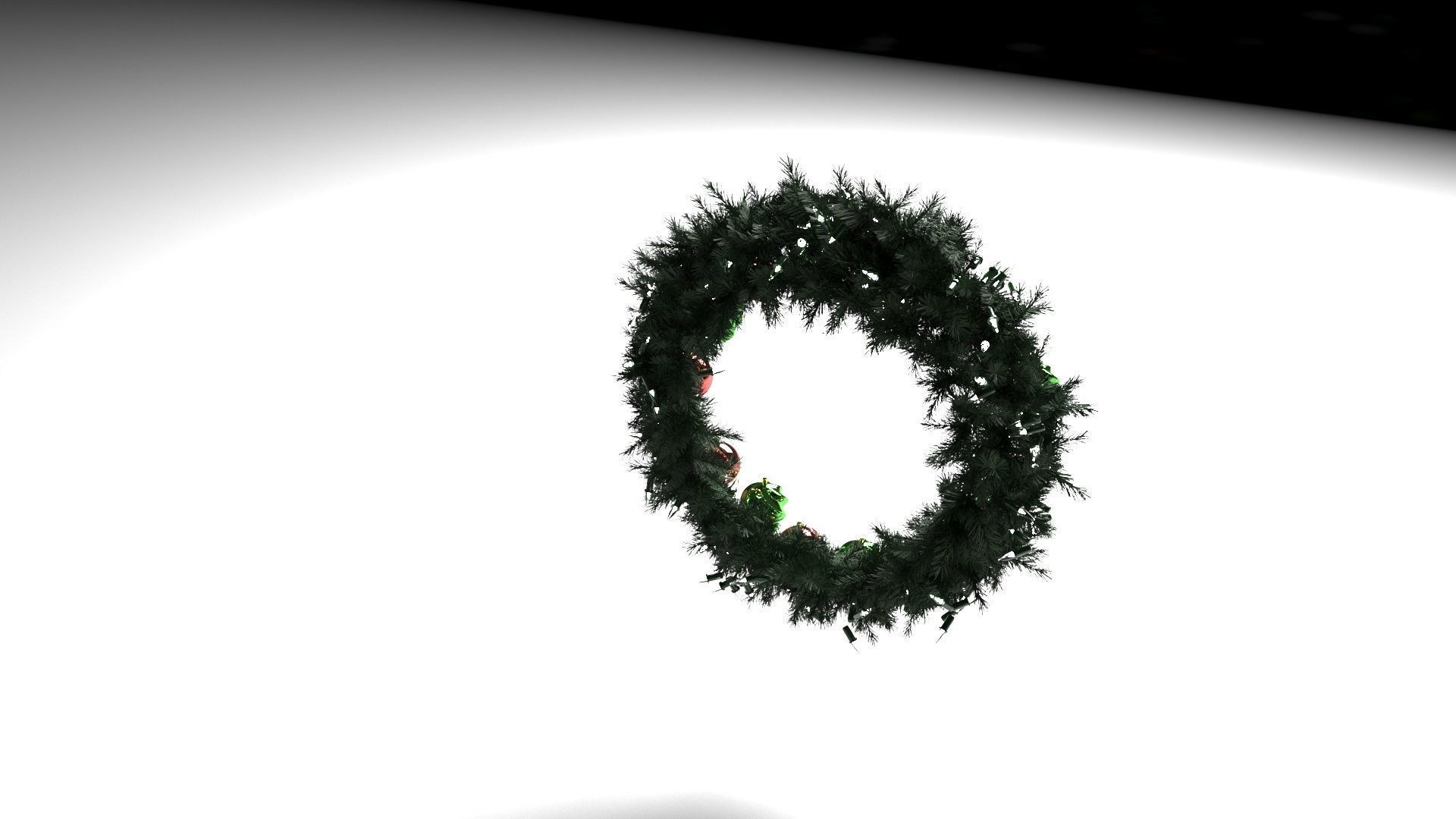 Fir Wreath 3D model_7