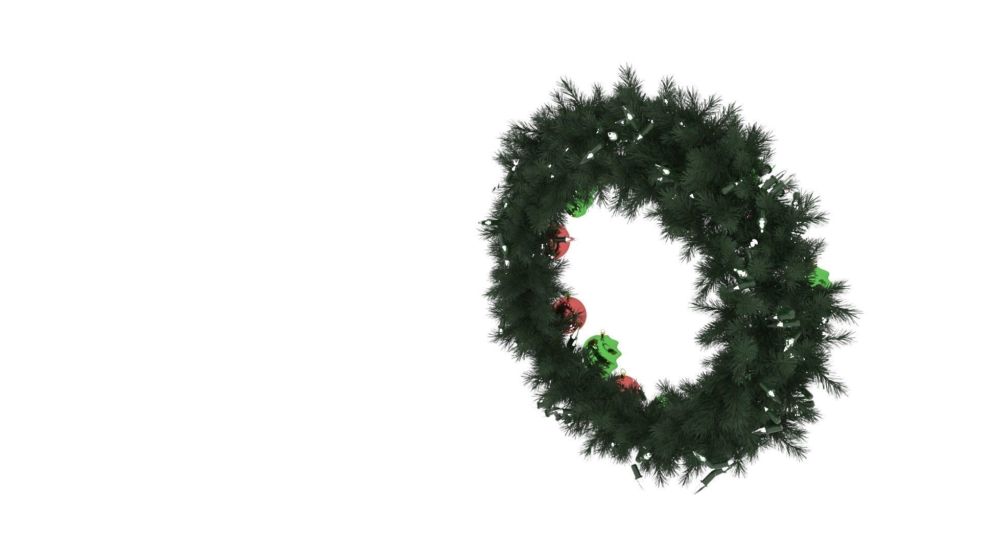 Fir Wreath 3D model_18