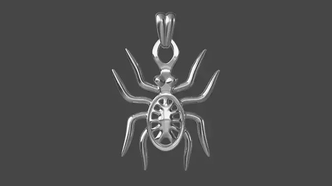 Stylized insect pendant 
