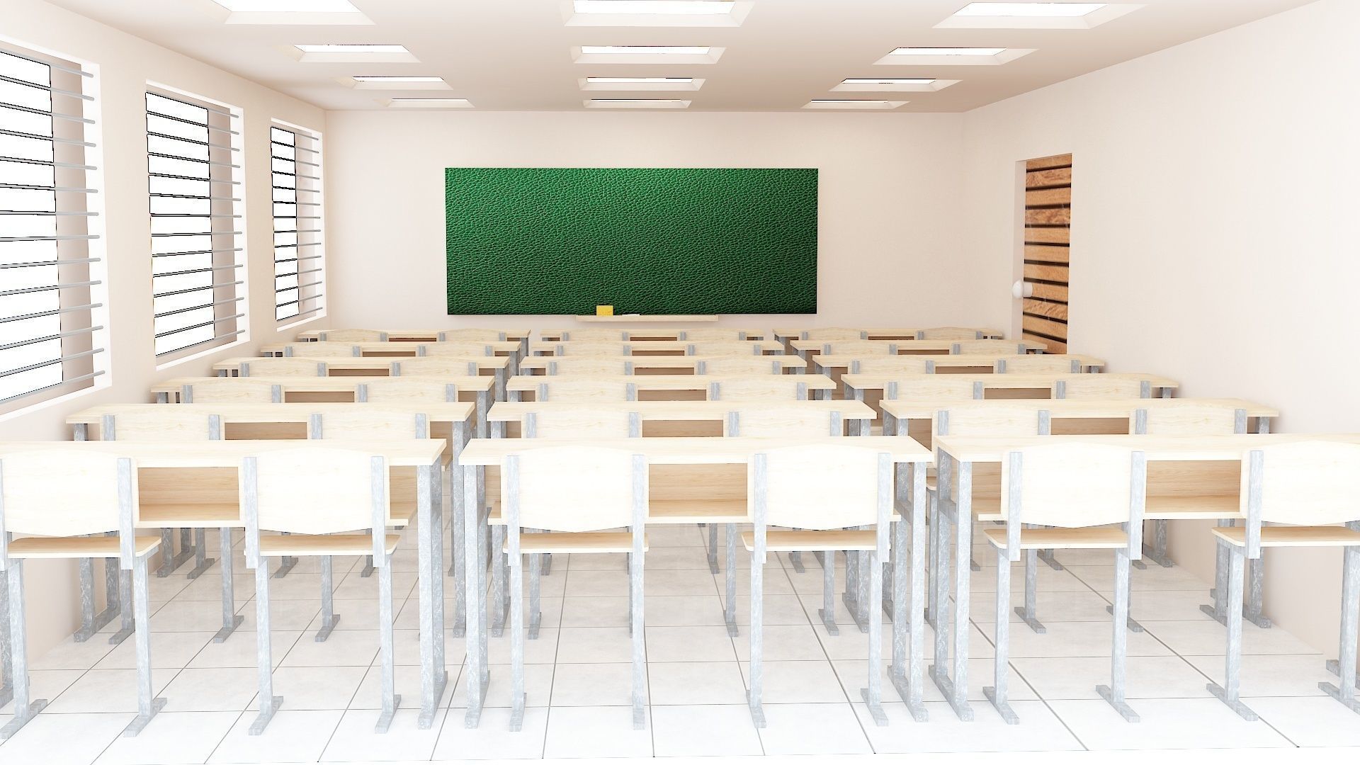Classroom 3D model_14