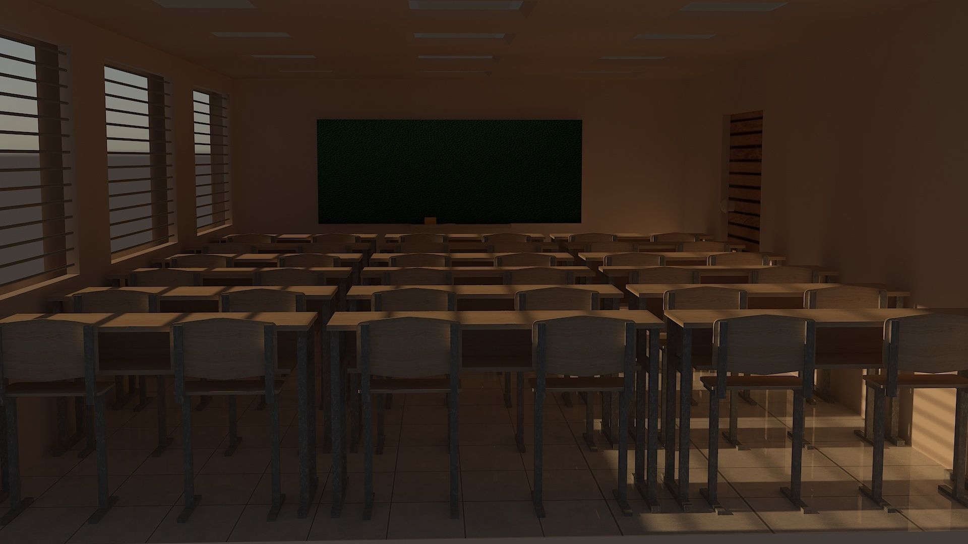 Classroom 3D model_2