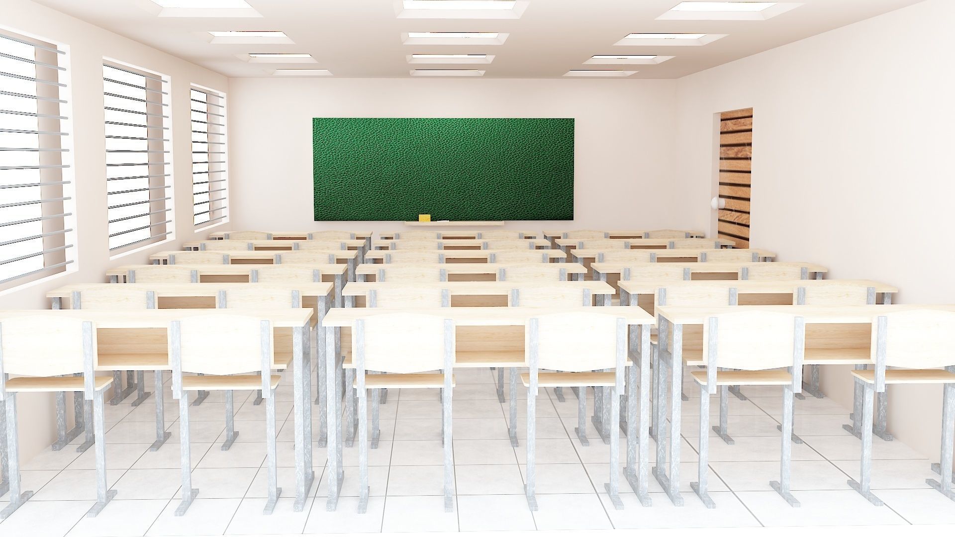 Classroom 3D model_15