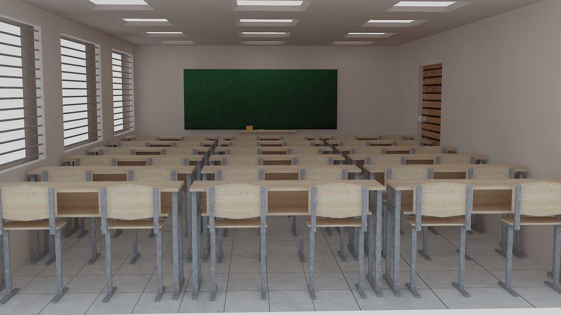 Classroom 3D model_16