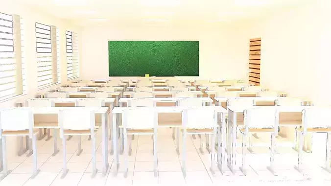 Classroom 3D model