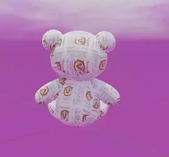 Wockhardt Teddy Bear Low-poly 3D model