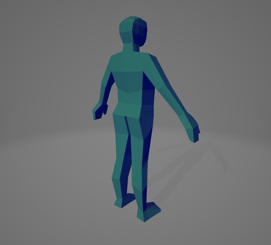Low Poly Character PS1 PSX Style Low-poly 3D model_1