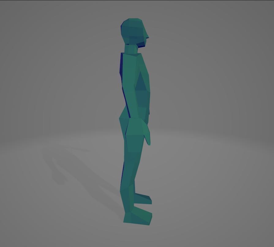 Low Poly Character PS1 PSX Style Low-poly 3D model_2