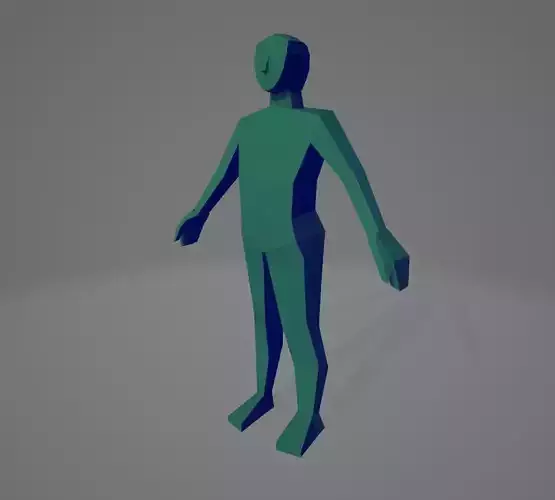 Low Poly Character PS1 PSX Style Low-poly 3D model