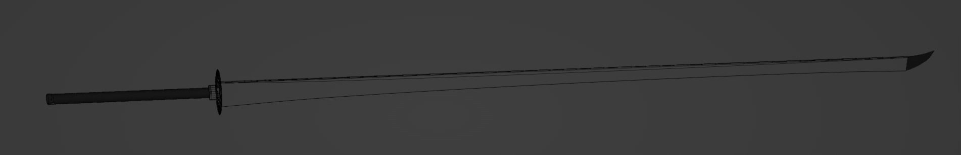 Fantasy Sword Low-poly 3D model_3