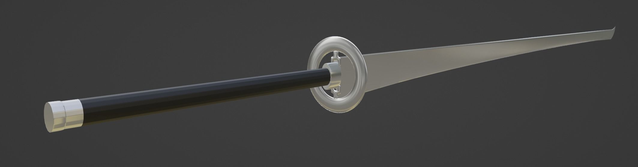 Fantasy Sword Low-poly 3D model_5