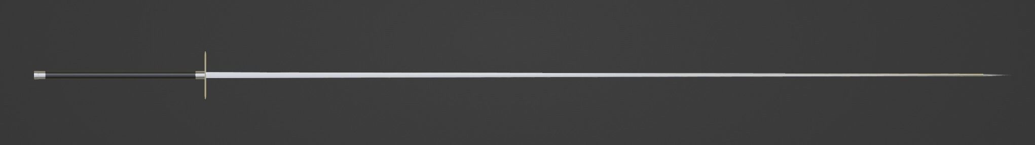 Fantasy Sword Low-poly 3D model_2