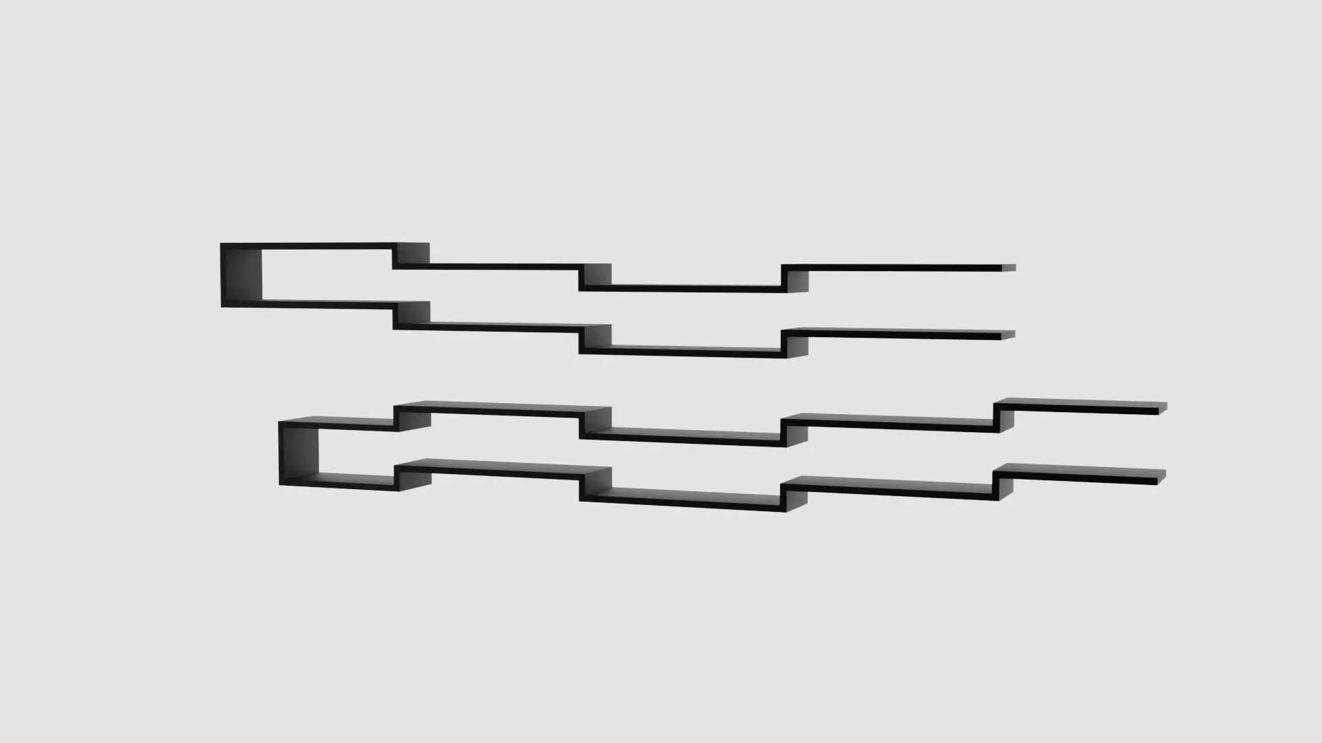 Modern Shelf Free 3D model