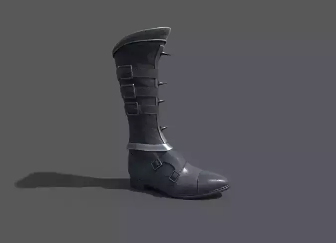 medieval Leather hunter boots