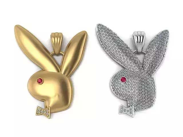 pave pendant and without stones model