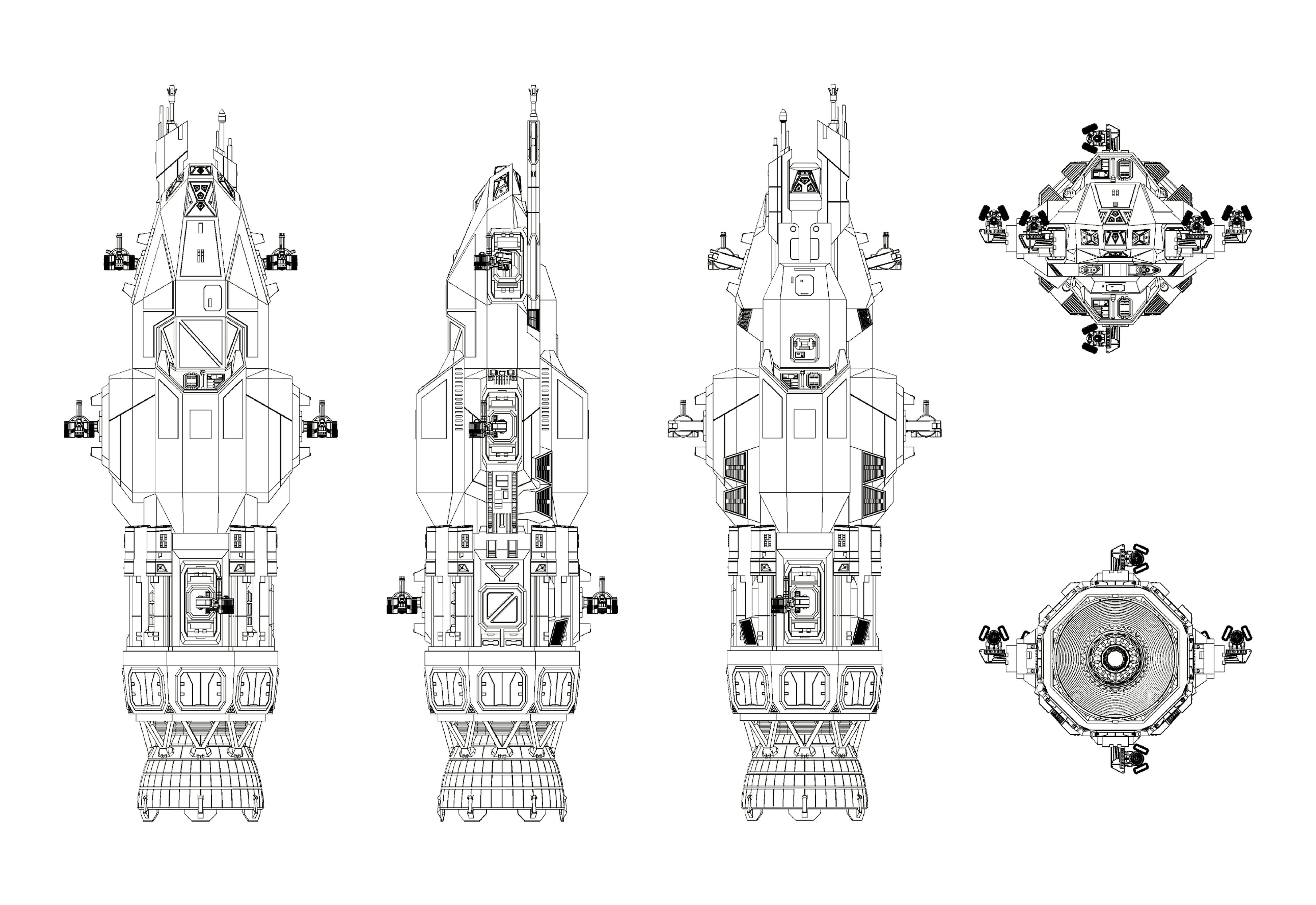 Rocinante Tachi 3D Print The Expanse 3D print model_7