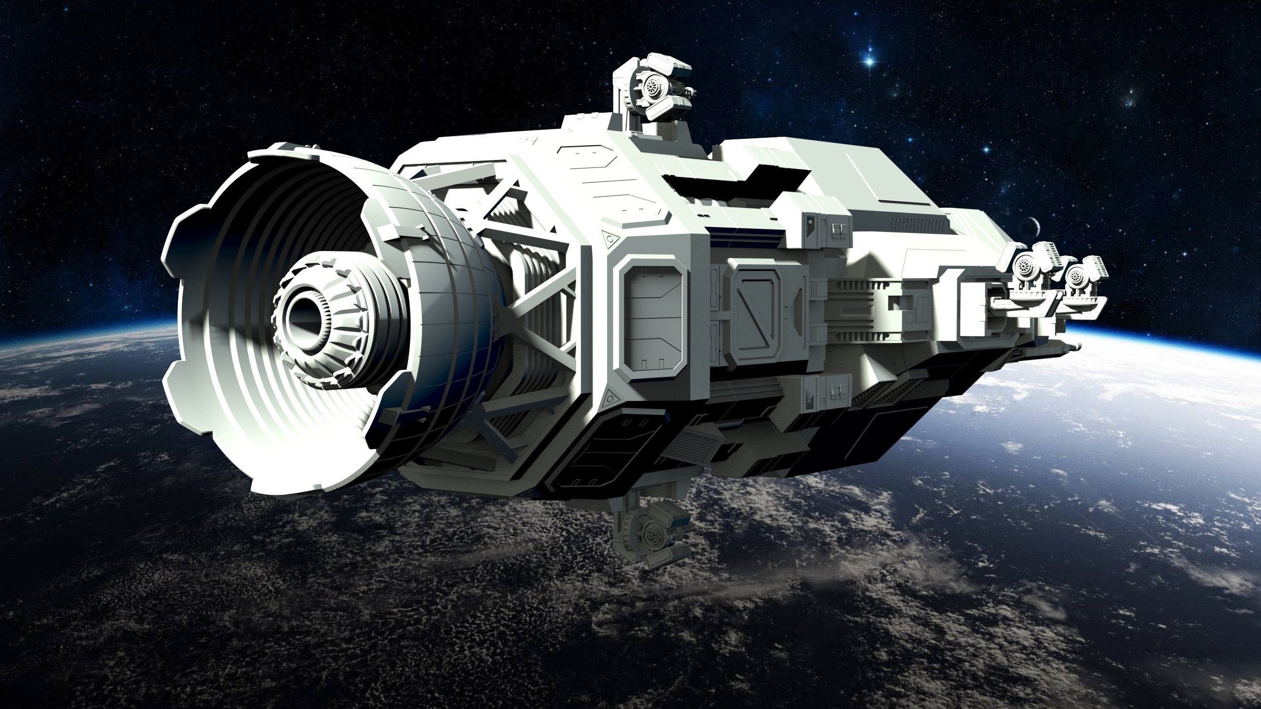 Rocinante Tachi 3D Print The Expanse 3D print model_9