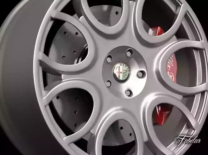 Alfa Brera rim 3D model