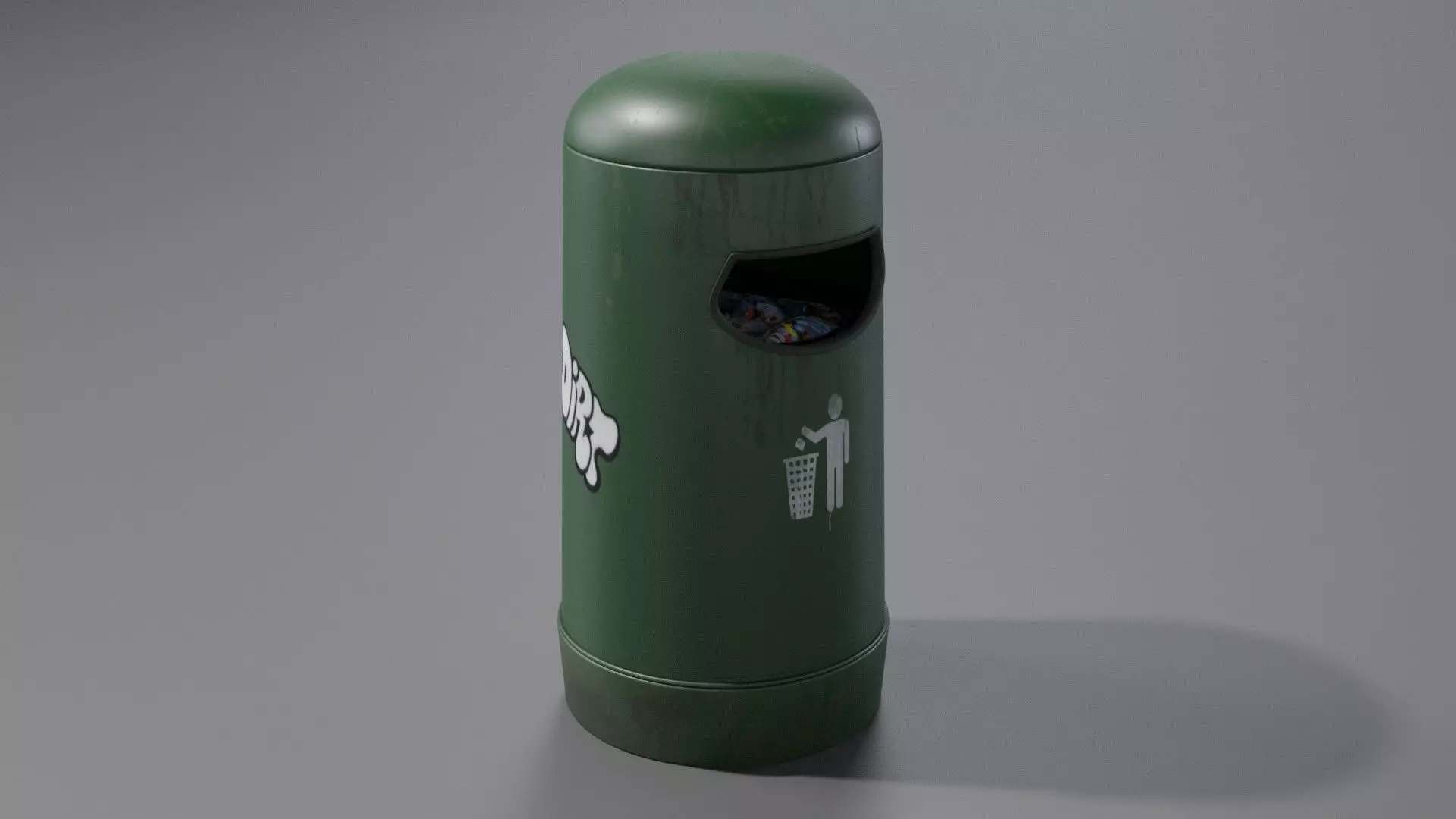 Garbage Bin 3D model