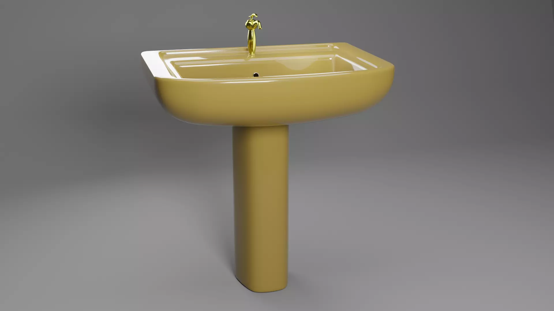 Lavabo pedestal sink Free 3D model_0