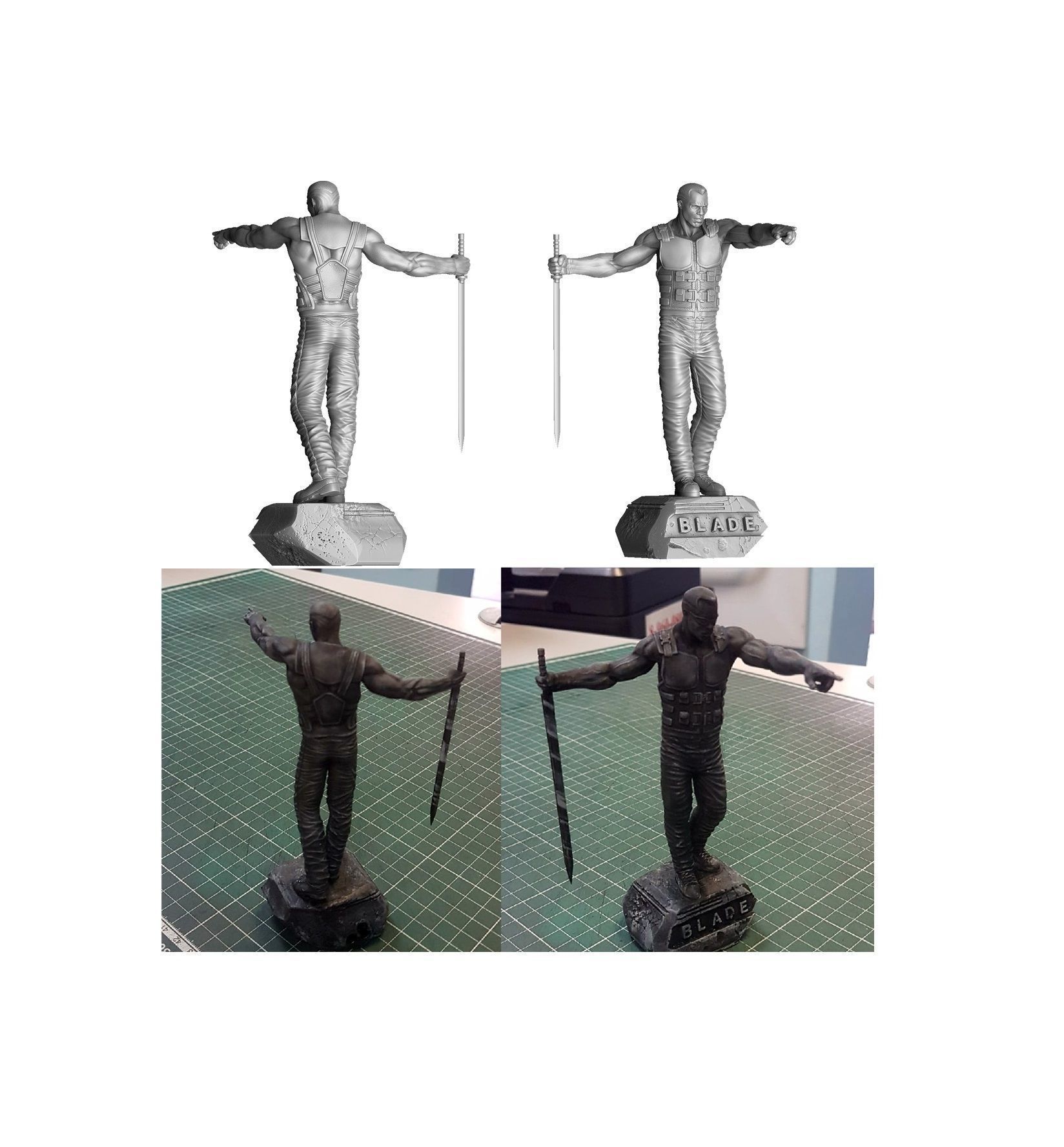 BLADE marvel STL FOR 3D PRINT 3D print model_1