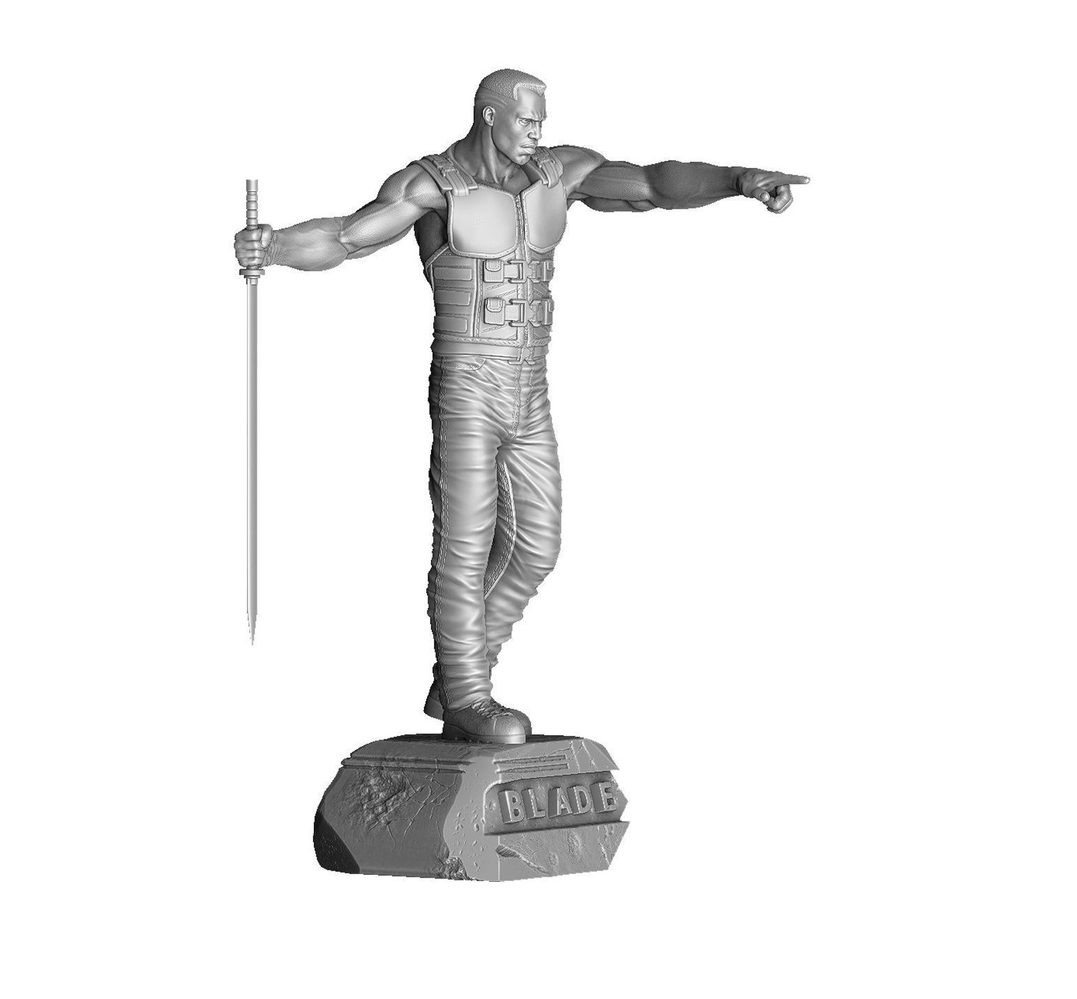 BLADE marvel STL FOR 3D PRINT 3D print model_34
